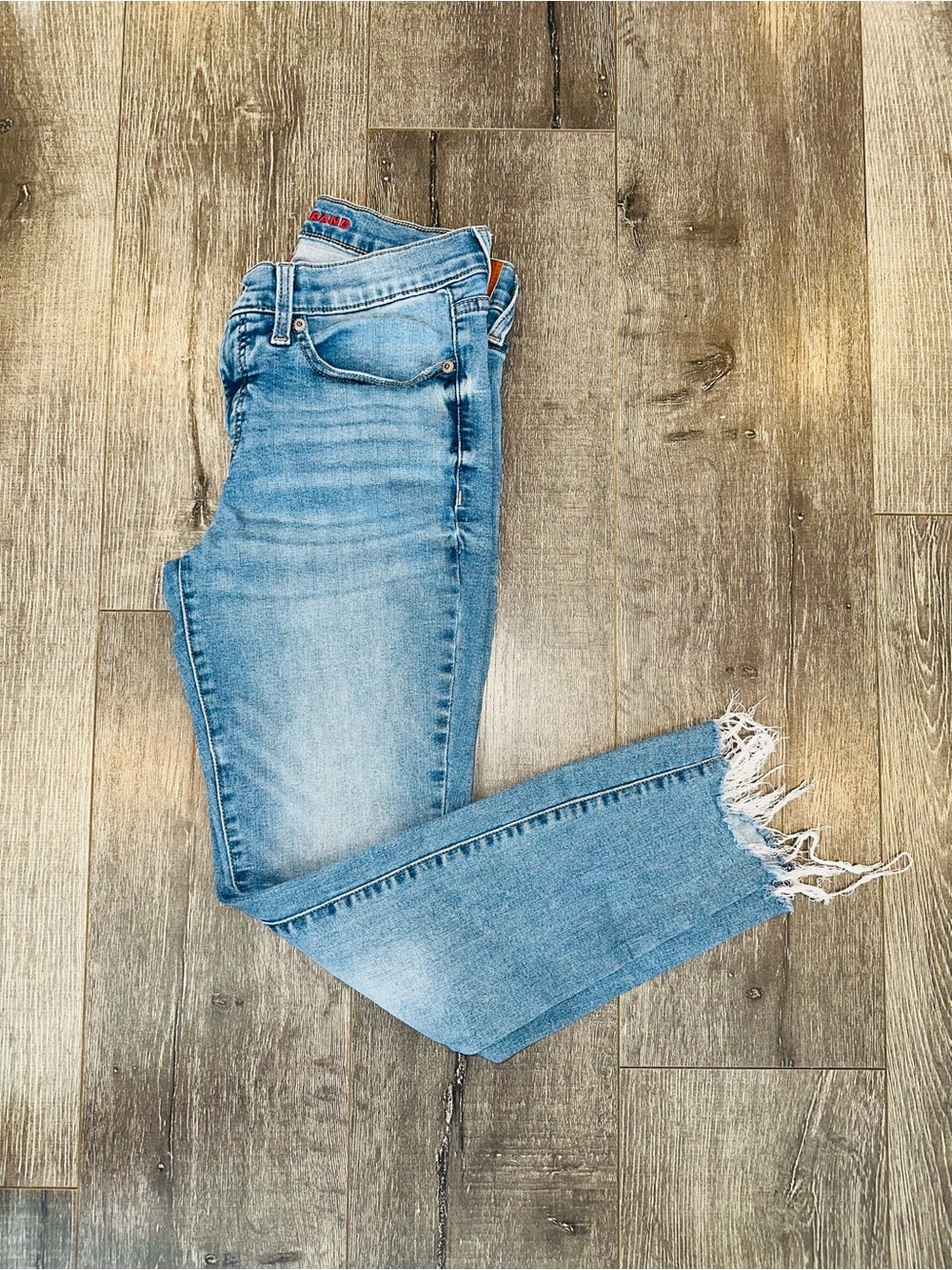 Lucky Brand Women's Ava Mid Rise Skinny Jeans with Frayed Hem